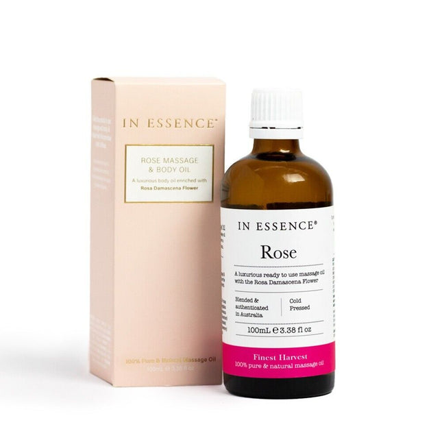 In Essence Rose Massage + Body Oil - OhYouLuckyDuck.com.au