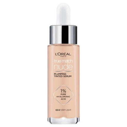 L'OrÃ©al True Match Nude Plumping Tinted Serum 0.5 2 Very Light 30ML
