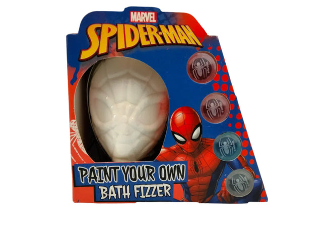 Marvel Paint You Own Bath Fizzer Spiderman Head Shape Kids Bath Bomb New Gift