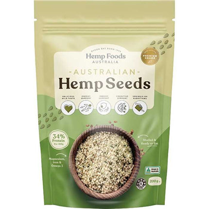 Hemp Foods Australia Australian Hemp Seeds Hulled 200g