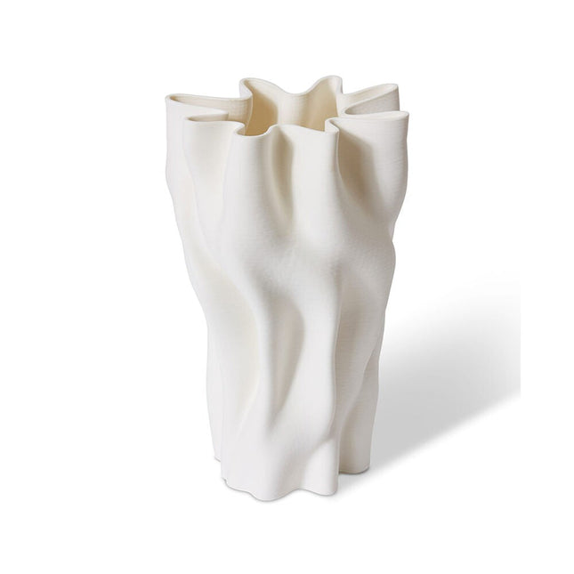 E Style Porcelain Ailsa Vase Home Table Decor 22x31cm - White