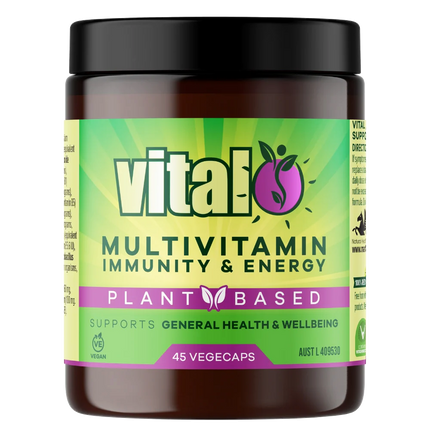 Vital Multivitamin Immunity & Energy 45 Vege Capsules - OhYouLuckyDuck.com.au