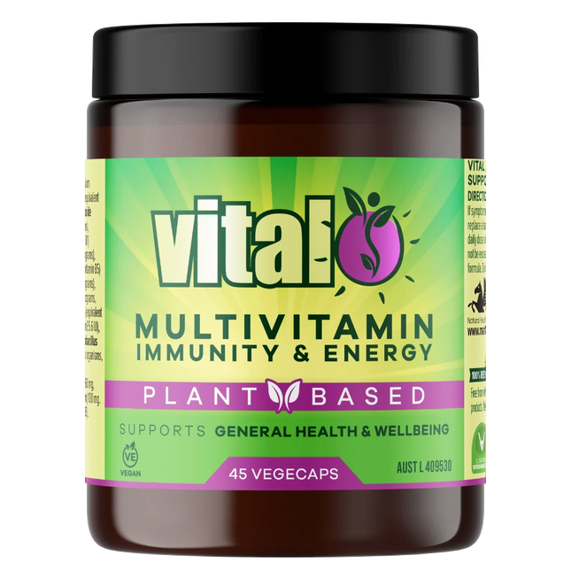 Vital Multivitamin Immunity & Energy 45 Vege Capsules - OhYouLuckyDuck.com.au