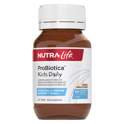 Nutra Life Probiotica Kids Daily for Gut Health and Immunity 60 Tablets
