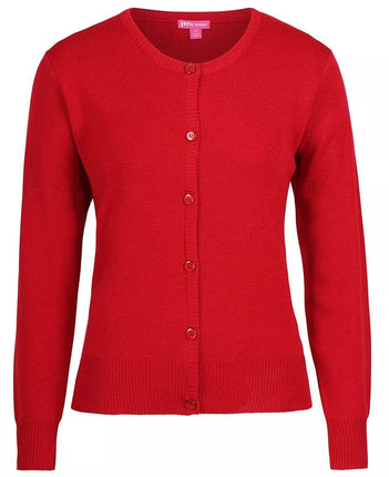 Jbs Wear Ladies Crew Neck Cardigan Classic Fit Button Up Sweater 6L1