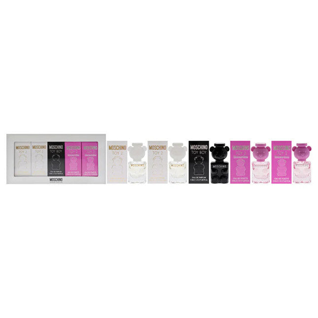 Moschino Miniature Collection Set by Moschino for Unisex - 5 Pc Mini Gift Set