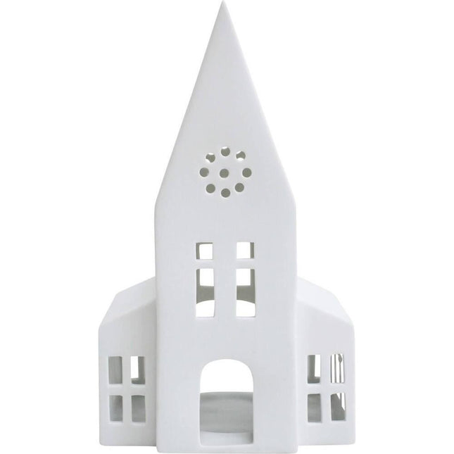 Lavida Porcelain Church Tealight Holder