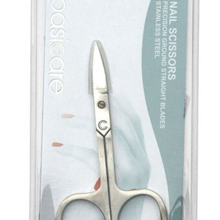 Manicare Nail Scissors for Fingernails Precision Curved Blades Stainless Steel 8.89 cm