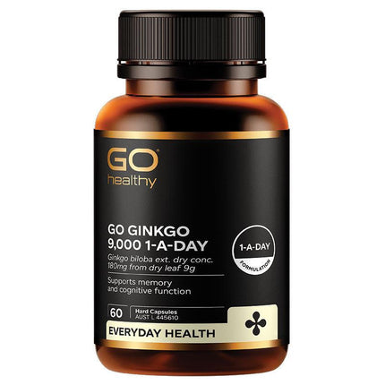 GO Healthy Ginkgo 9000 1 A Day 60 Capsules
