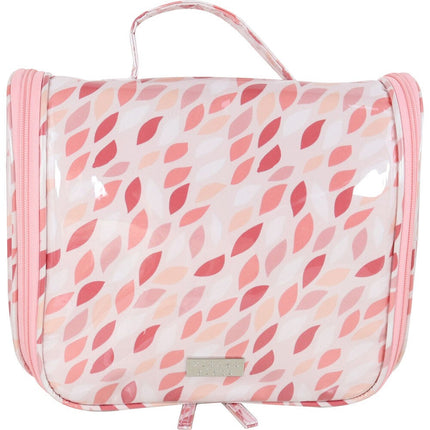 WS Coral Leaves Hanging Toiletry Travel Bag with Hook