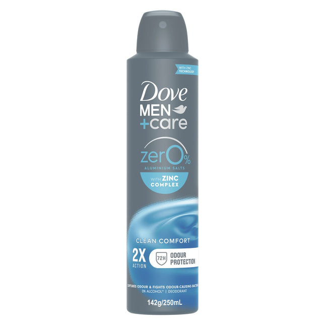 Dove Men Care Zero Aluminium Clean Comfort 250ML