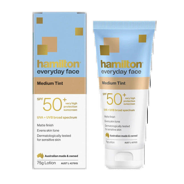 Hamilton Sunscreen Everyday Face Medium Tint Spf 50+ 75G