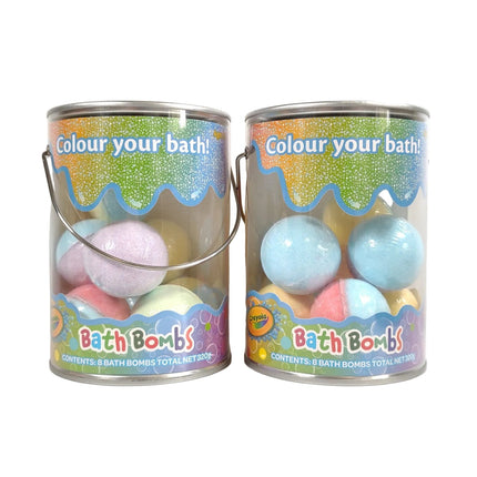 Crayola Bath Bombs Colour Your Bath Mixed Scents Pack of 2 Kids Bathtime