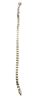 Sterling Silver Heart Bracelet for Women Elegant Jewellery Gift 18CM