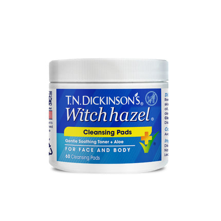 T.N. Dickinsons Witch Hazel Facial Cleansing Wipes for Oily and Blemish Prone Skin 60 Count