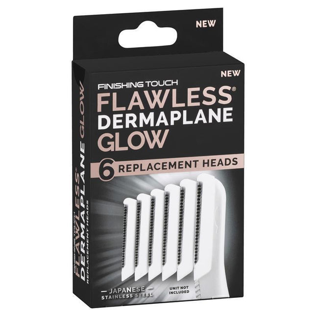 Flawless Finishing Touch Dermaplane Glow Replacement Heads 6 Pack - OhYouLuckyDuck.com.au