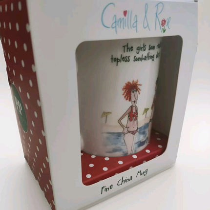 Lesser and Pavey Mug 'Camilla & Rose' Funny Girlfriends In Bikinis Friendship Gift