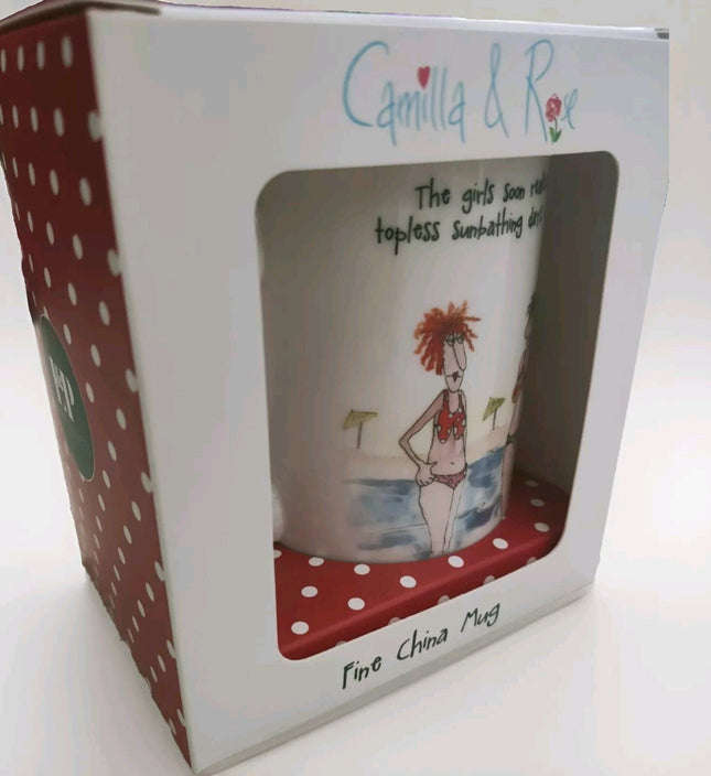 Lesser and Pavey Mug 'Camilla & Rose' Funny Girlfriends In Bikinis Friendship Gift