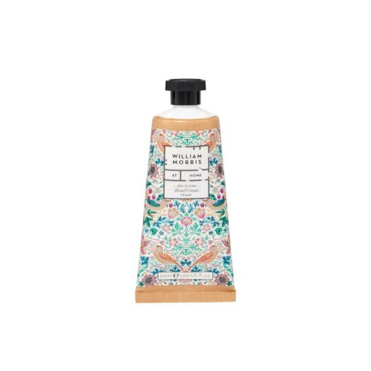 William Morris At Home Aloe and Lime Hand Cream Strawberry Thief 100ML