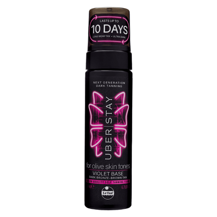 Le Tan Uber Stay Self TANNING Foam for Olive Skin Tones Violet Base 200ml - OhYouLuckyDuck.com.au