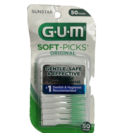 Gum Soft Picks Original Dental Picks Medium 50PCS