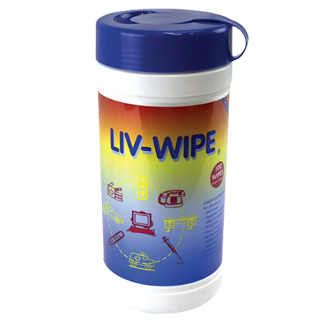 Liv-Wipe Alcohol Wipes 70 Percent Isopropyl Alcohol 100 Pieces