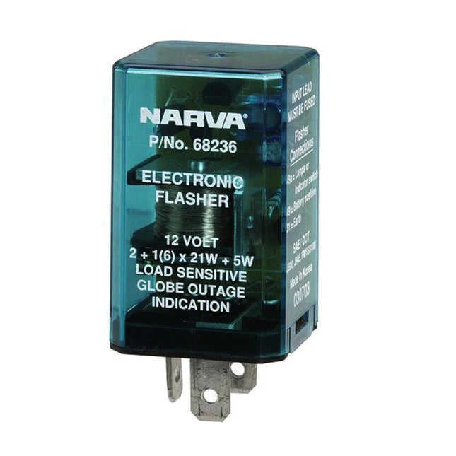 Narva 12 Volt 3 Pin Electronic Flasher Suit for Indicator Signal Light