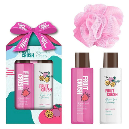 Fruit Crush Passion Fruit & Strawberry 3 Piece Body Care Gift Set