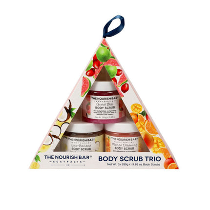 The Nourish Bar 3 Piece Body Scrub Set