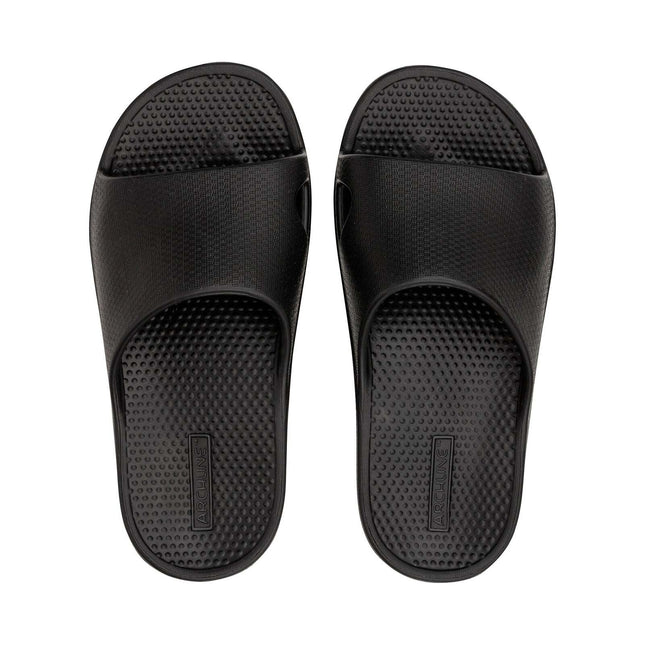 Archline Rebound Orthotic Arch Support Recovery Slides Black 36