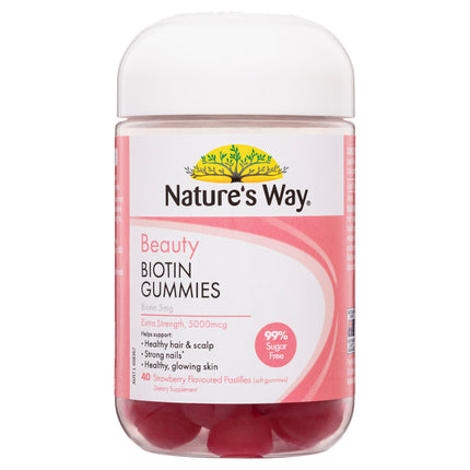 Nature's Way Beauty Biotin Gummies 40s - OhYouLuckyDuck.com.au