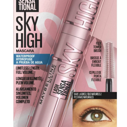 Maybelline Sky High Mascara Waterproof Very Black 802 Lash Sensational - OhYouLuckyDuck.com.au