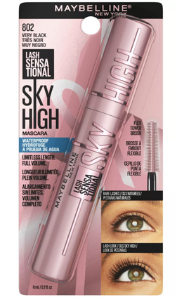 Maybelline Sky High Mascara Waterproof Very Black 802 Lash Sensational - OhYouLuckyDuck.com.au