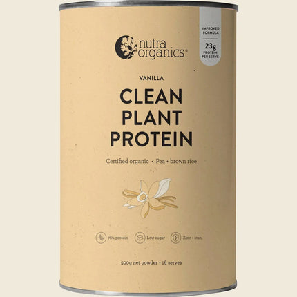 Nutra Organics Clean Protein Bar Creamy Vanilla 50g