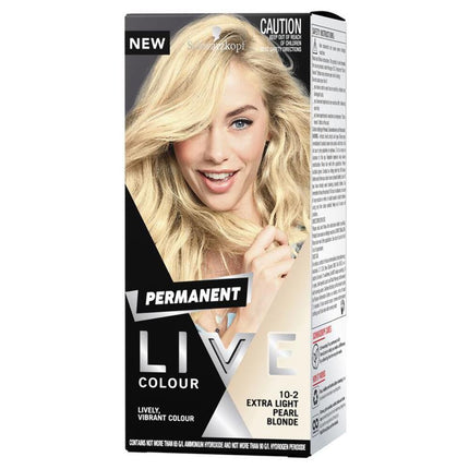 Schwarzkopf Live Salon Permanent Colour 10.2 Extra Light Pearl Blonde