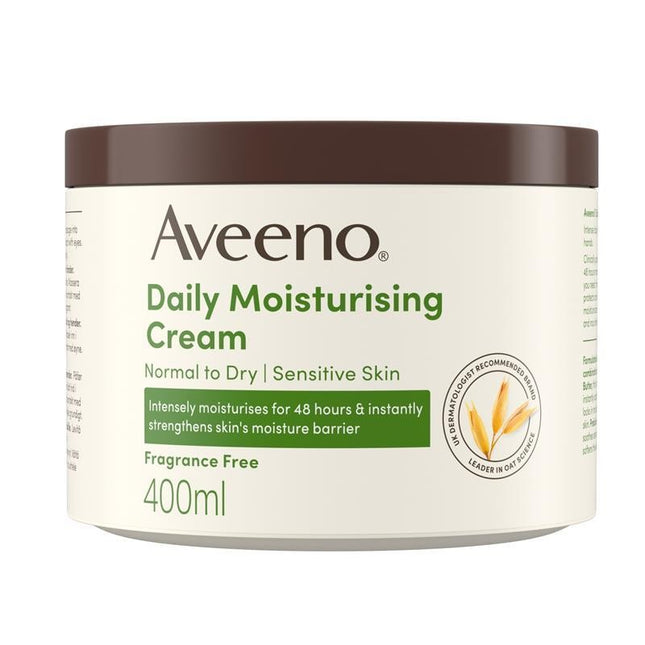 Aveeno Daily Moisturising Cream for Normal to Dry Skin 400ML