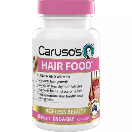 Caruso's Hair Food 60 Tablets - OhYouLuckyDuck.com.au