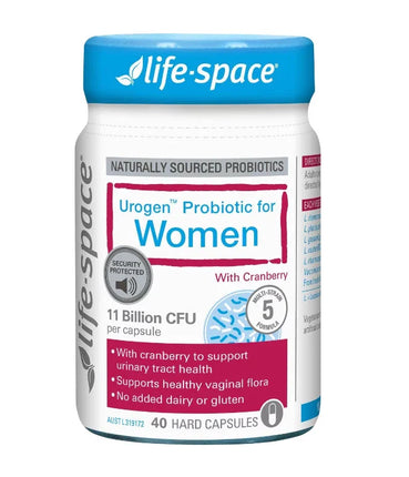 Life Space Urogen Probiotic With Cranberry For Women 40 Capsules