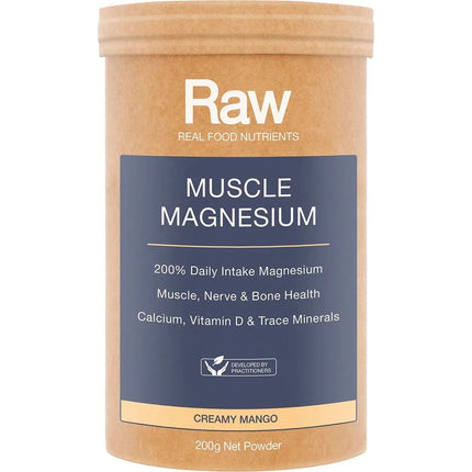 Amazonia Raw Real Food Muscle and Magnesium Mango 200g