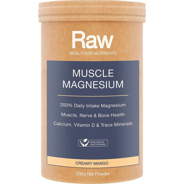 Amazonia Raw Real Food Muscle and Magnesium Mango 200g