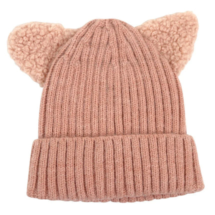 Foote Street Kitty Beanie Toddler Dusty Pink 2 Pack 8M 2Y