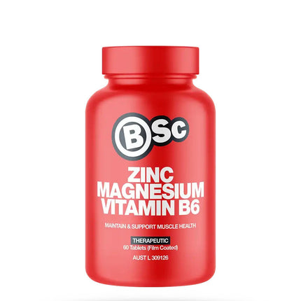 Body Science Zma Zinc Magnesium and Vitamin B6 Supplement 60 Tablets