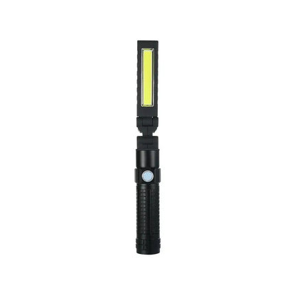 Vibe VBPLT 004 Rechargeable Led Flash Light 3 Attachments 3 Modes Black