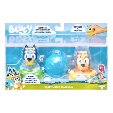 Bluey Bath Squirter Toys With Bingo And Beach Ball 3 Pack