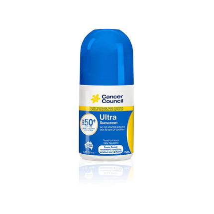 Cancer Council Ultra Roll On Sunscreen SPF 50 Plus 75ML