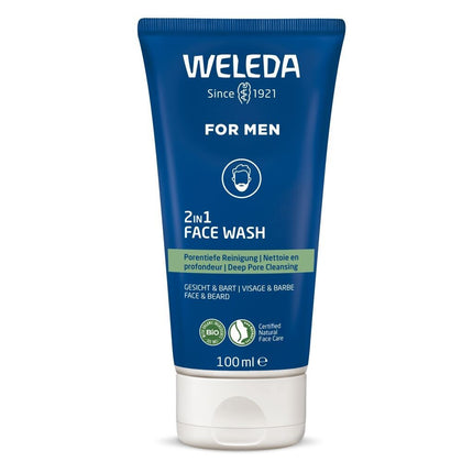 Weleda For Men 2 In 1 Face Wash 100ML