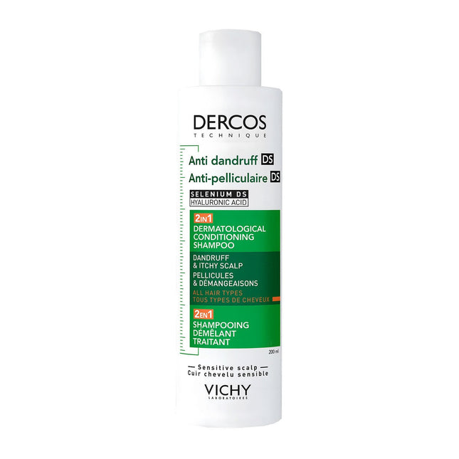 Vichy Dercos Anti Dandruff 2 in 1 Shampoo for Normal to Oily Hair 200ML