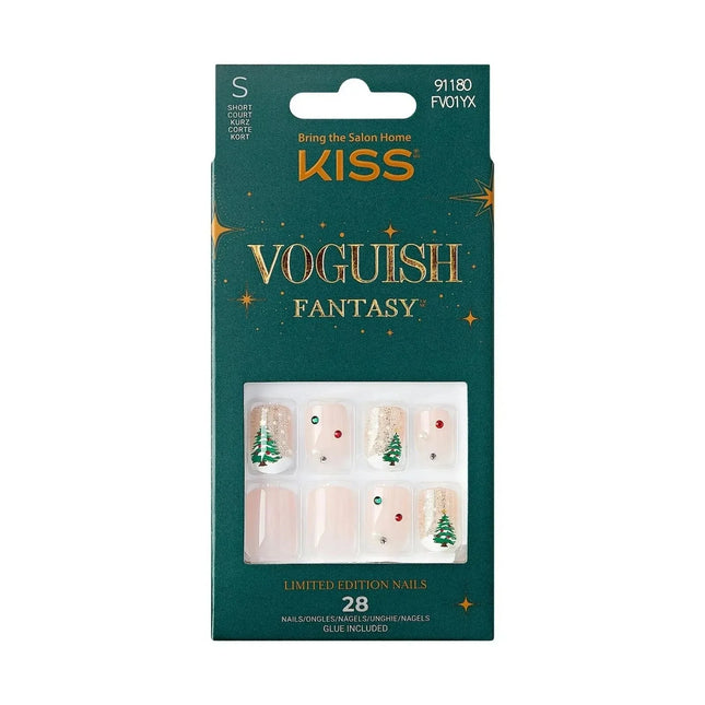 Kiss Voguish Diamond Tree Press On Nails Manicure Kit 28G