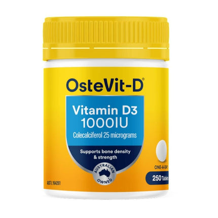 Ostevit Vitamin D3 1000IU Tablets for Bone Health and Calcium Absorption 250 Count