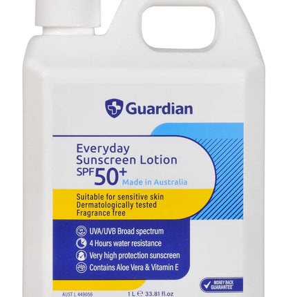Guardian Everyday Sunscreen SPF 50+ Very High Protection 1L